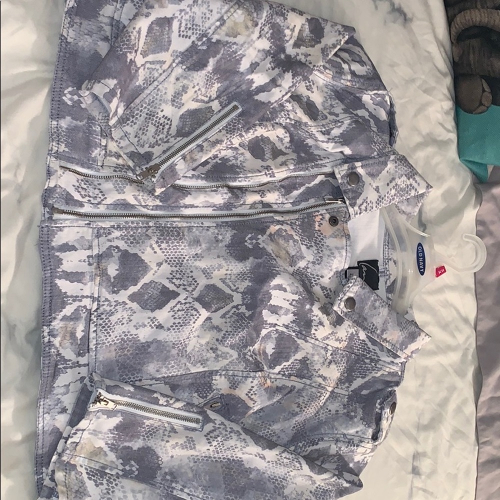 Cotton Snake skin jacket